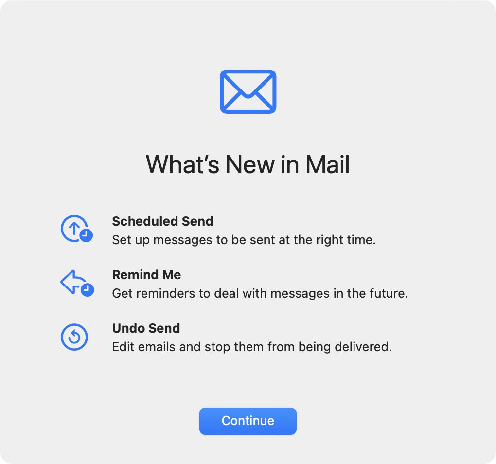 New features in Mail