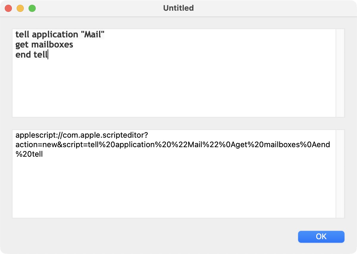 App in Xojo to convert script to link