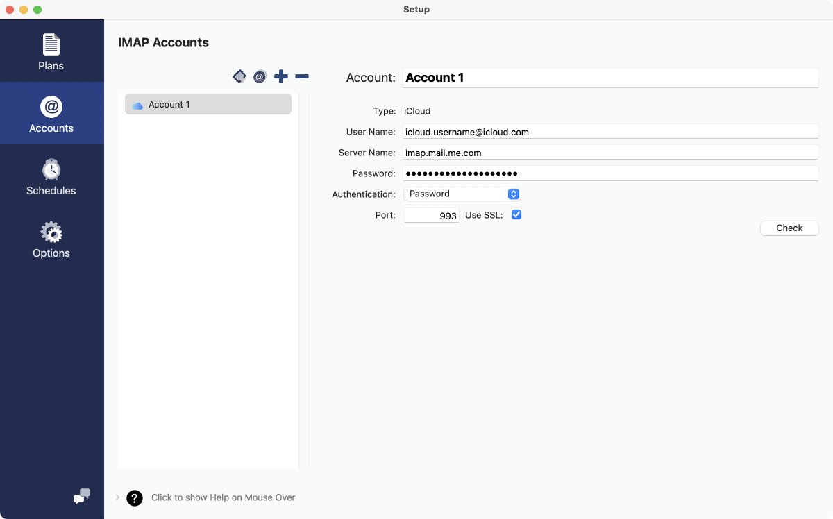 Finished iCloud account