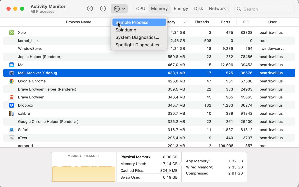 Sample Process in Activity Viewer