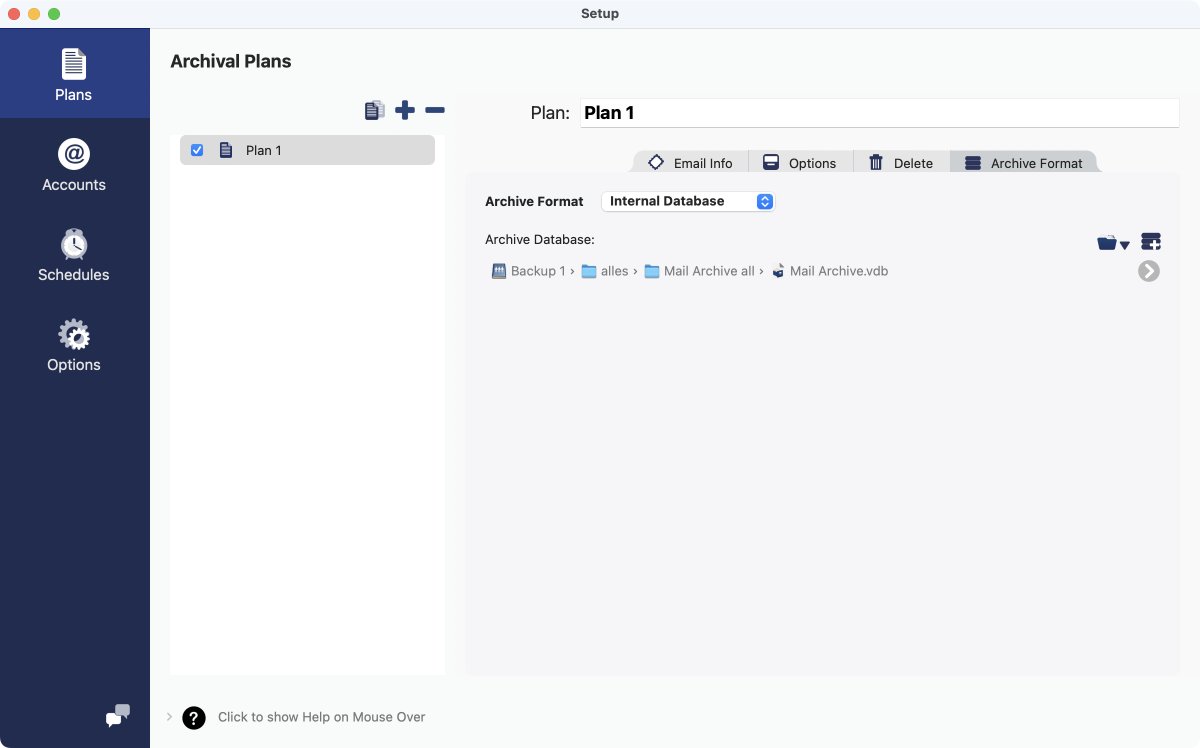 Archive with changed location