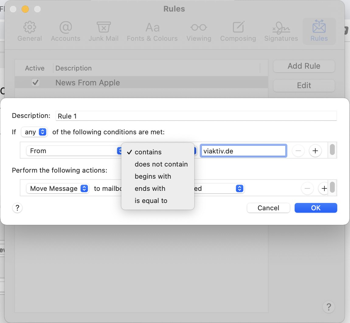List of operators for text
