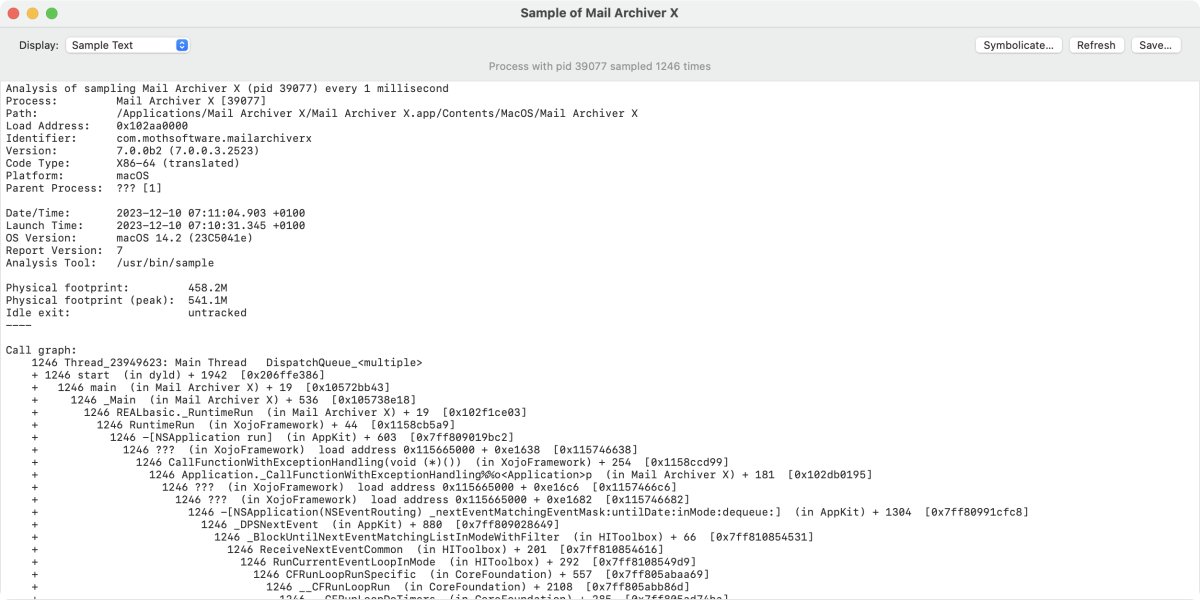 Sample of Activity Monitor