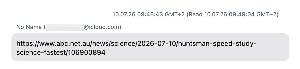 url in iMazing