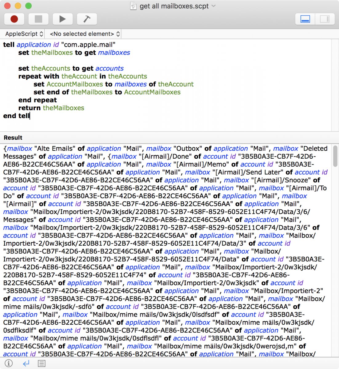 All mailboxes, first try