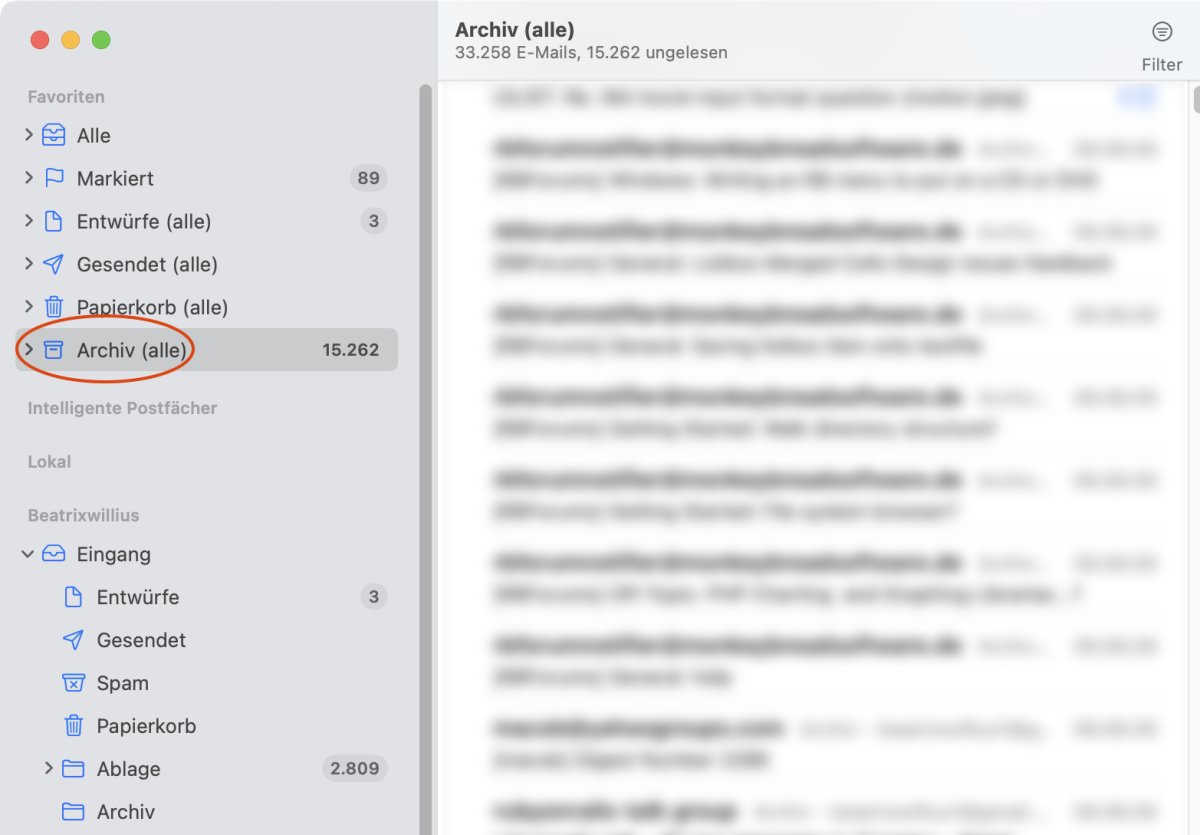 Archive in Favoriten