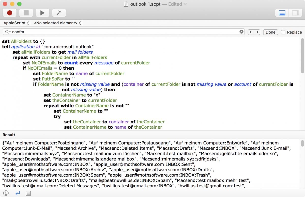 Empty mailboxes from Outlook