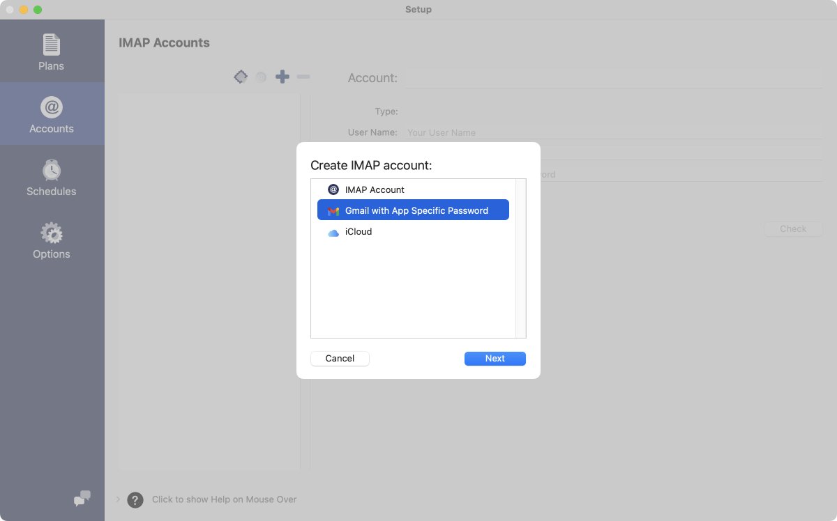 Gmail with app specific password